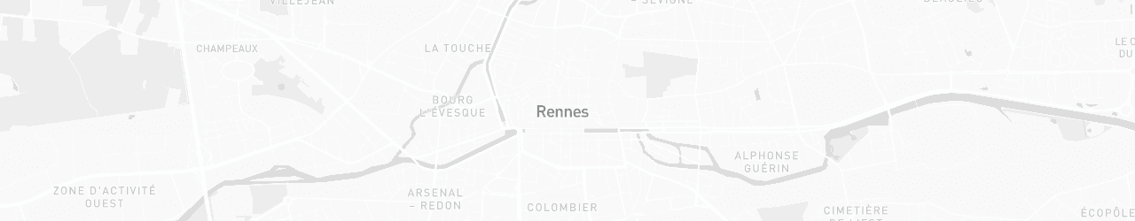 Kaart van Rennes